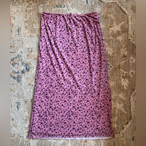 Purple Floral Skirt - Picture 1 of 5